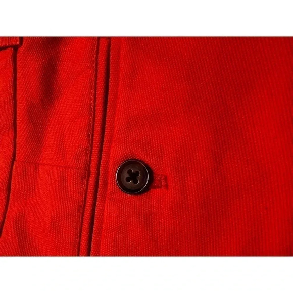 Jay crew shorts women’s Chino 100% cotton size 10 orange - Picture 5 of 5